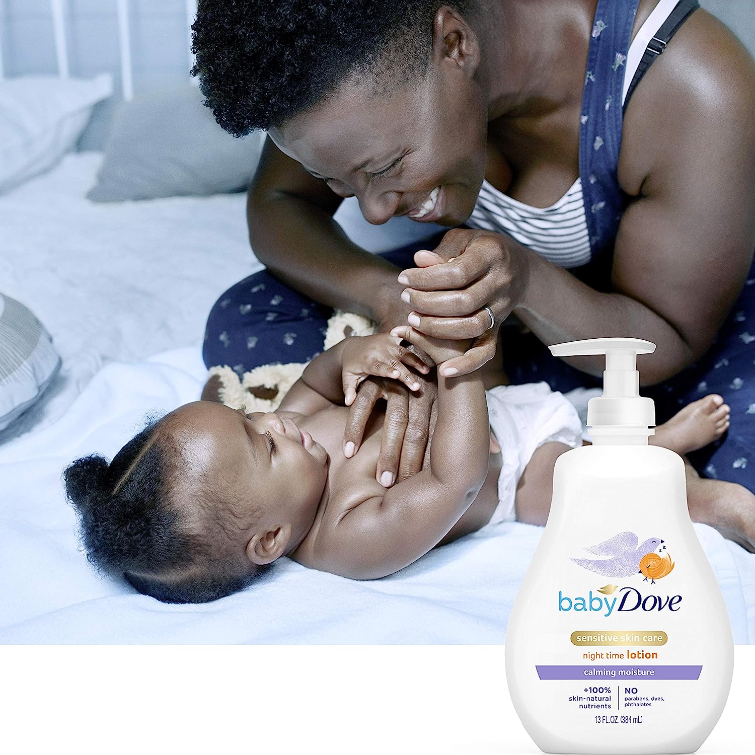 Baby Dove Sensitive Skin Care Baby Lotion For a Soothing Scented Lotion Calming Moisture Hypoallergenic and Dermatologist-Tested 13 oz - Image 5